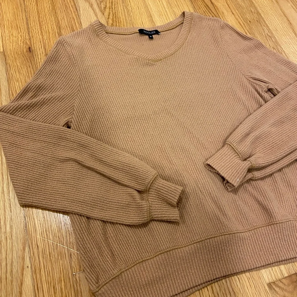 Tan Ribbed Sweater - Picture 3 of 3